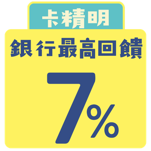 卡精明7%回饋